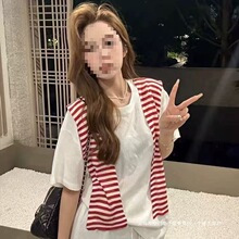 我是玲子休闲韩版套装2025夏季新款宽松百搭时尚减龄短袖披肩裤裙