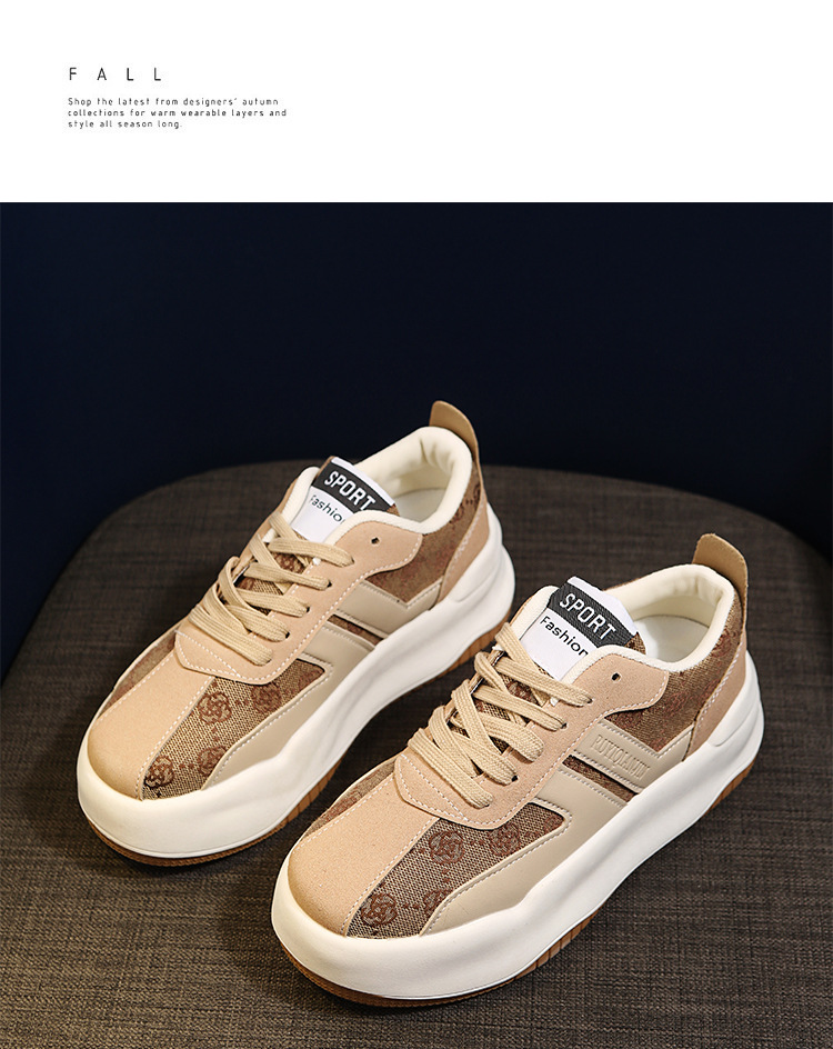 Proljetne cipele s novim retro uzorkom za jednu osobu iz 2024., cipele s debelim potplatom i petom Matsuke_voghion.com