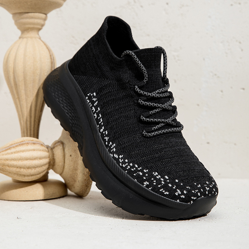 Zapatillas de Running de Horma Ancha de Malla y PU con Suela EVA para Deporte y Uso Casual image 3