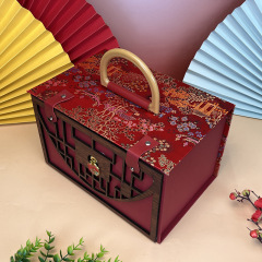 結婚のお土産のギフトボックスは、中国式の花嫁の嫁入り用品のギフトボックスの特大のお祝いの空の箱です。