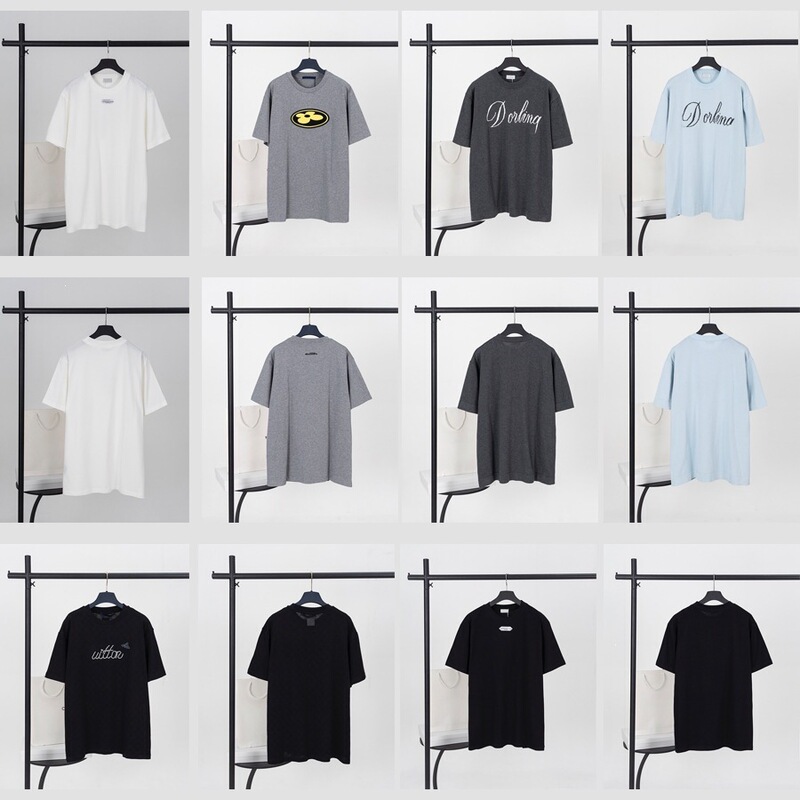 【Digital Printing】Cross-Border Luxury Fashion Brand T-Shirt 26Ss Without Three Tags Short-Sleeve Shirt Images Are for Reference Only 【Digital Printing】Cross-Border Luxury Fashion Brand T-Shirt 26Ss Without Three Tags Short-Sleeve Shirt Images Are for Reference Only