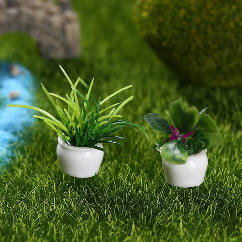 Dollhouse doll house accessories mini plant model finished gardening landscape micro landscape ornaments