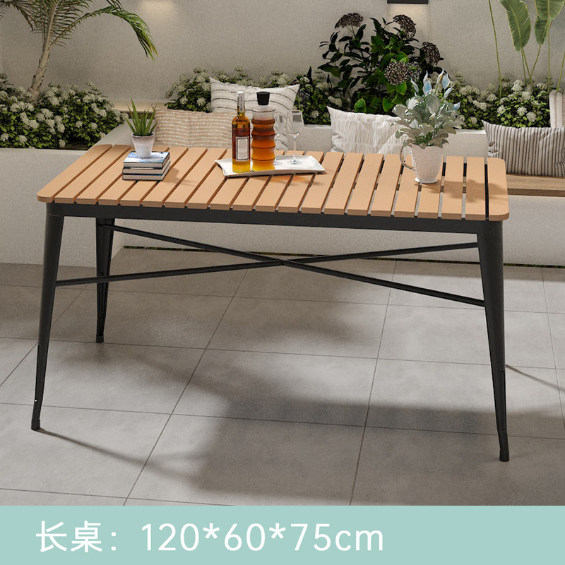 轻奢户外餐桌椅烧烤桌椅组合阳台小户型桌子室外防雨饭桌加工定制|undefined