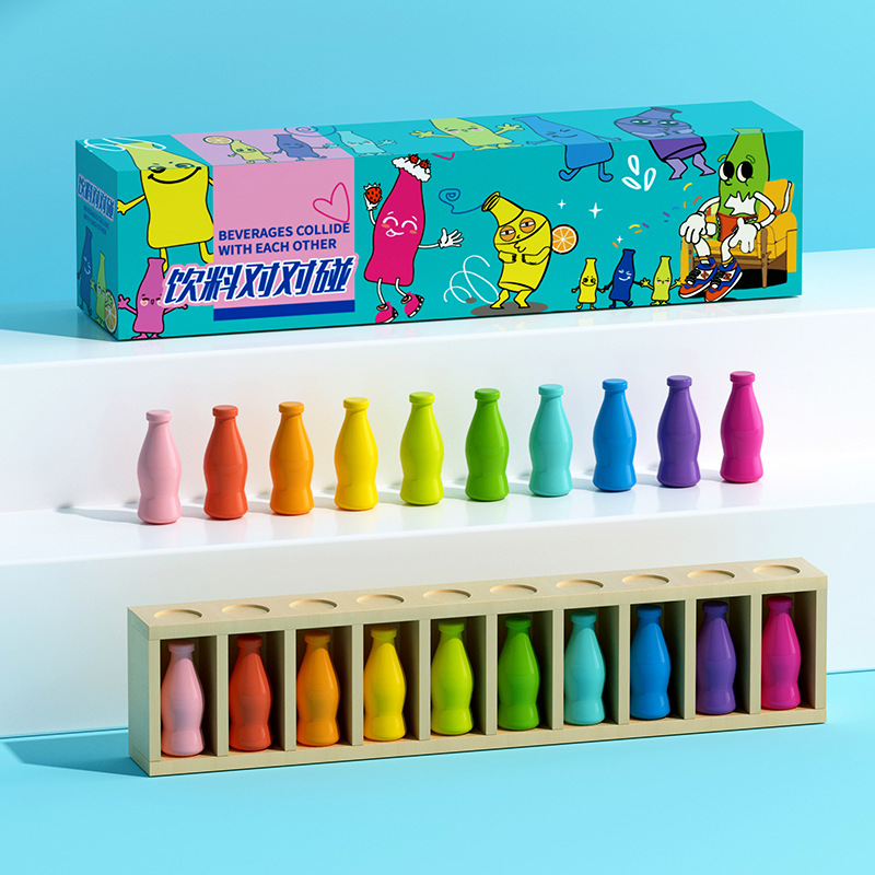 Juguetes transfronterizos CE/CPC Amazon Doll Color Emparejamiento Adivina Color Botella de agua Juego de clasificación Juguetes educativos 3
