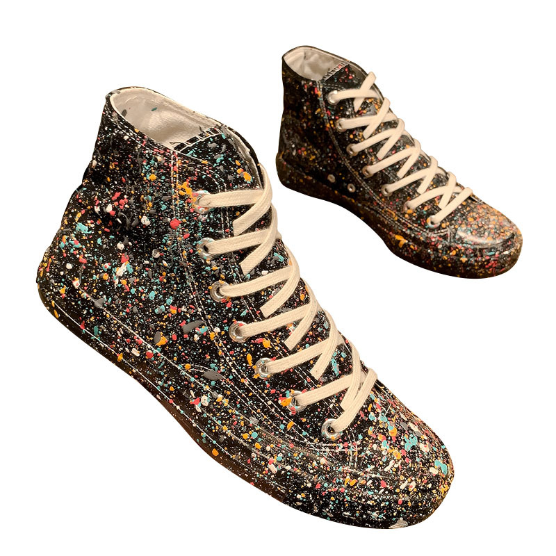 Herren High-top Canvas Sneaker Für Einen Lässigen Alltagslook_voghion.com