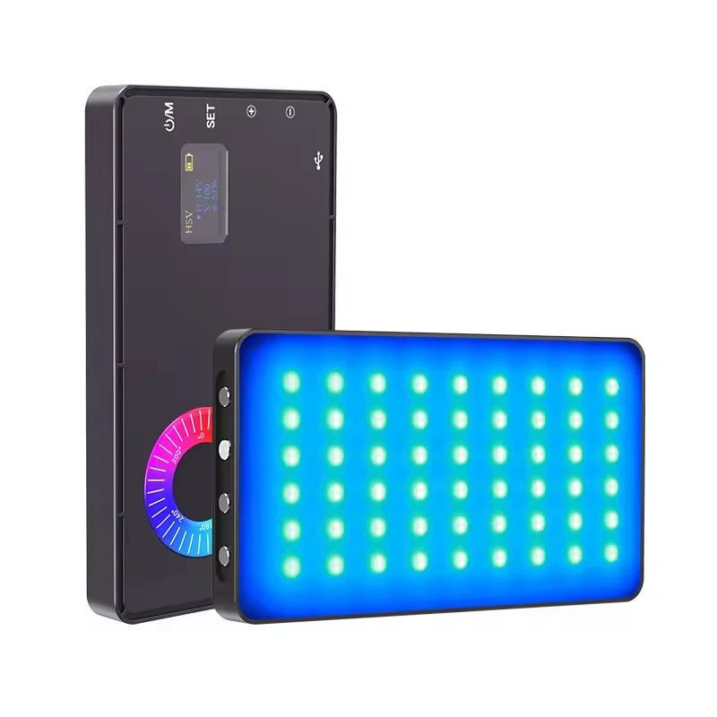 Ручной портативный светильник для камеры — RGB портативный свет для прямой трансляции, магнитная крепление
