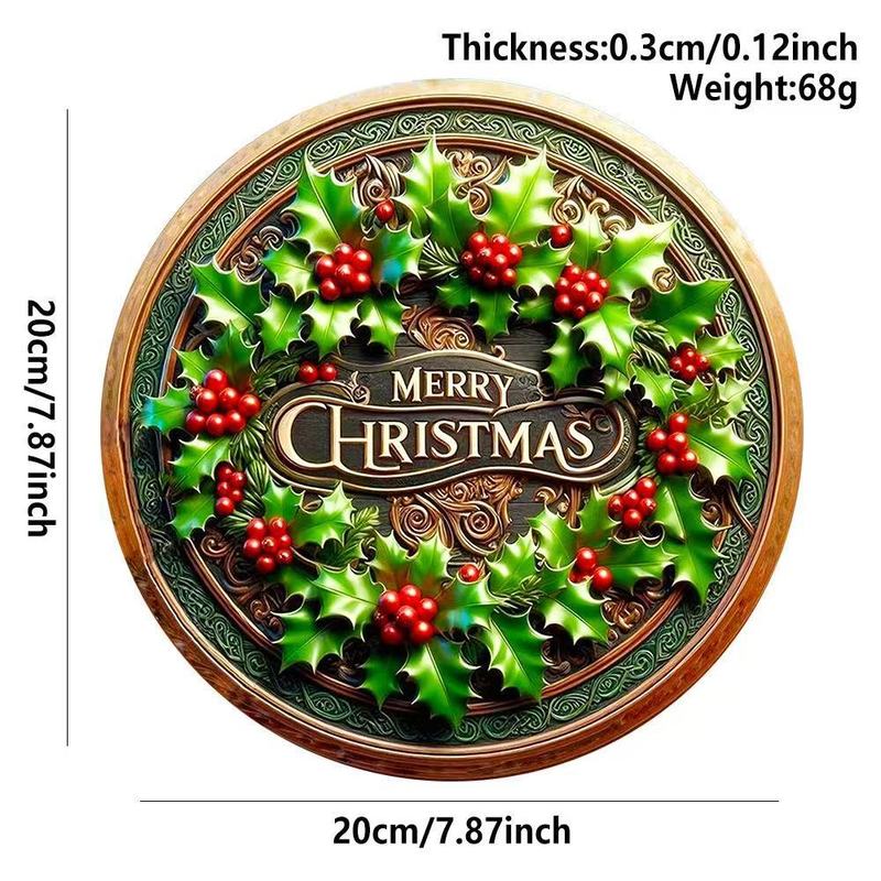 クロスボーダークリスマス木製雪だるまペンダント工芸品クリスマス雰囲気装飾ラウンドサインドアサイン|undefined