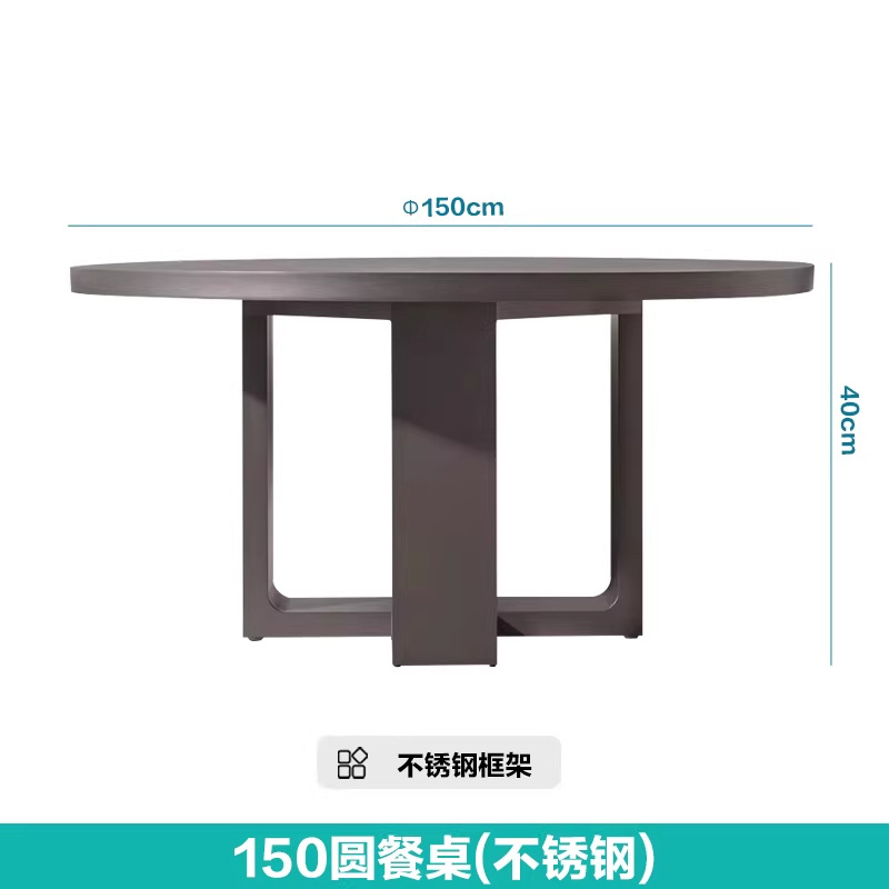 Mesa redonda 150 (acero inoxidable)
