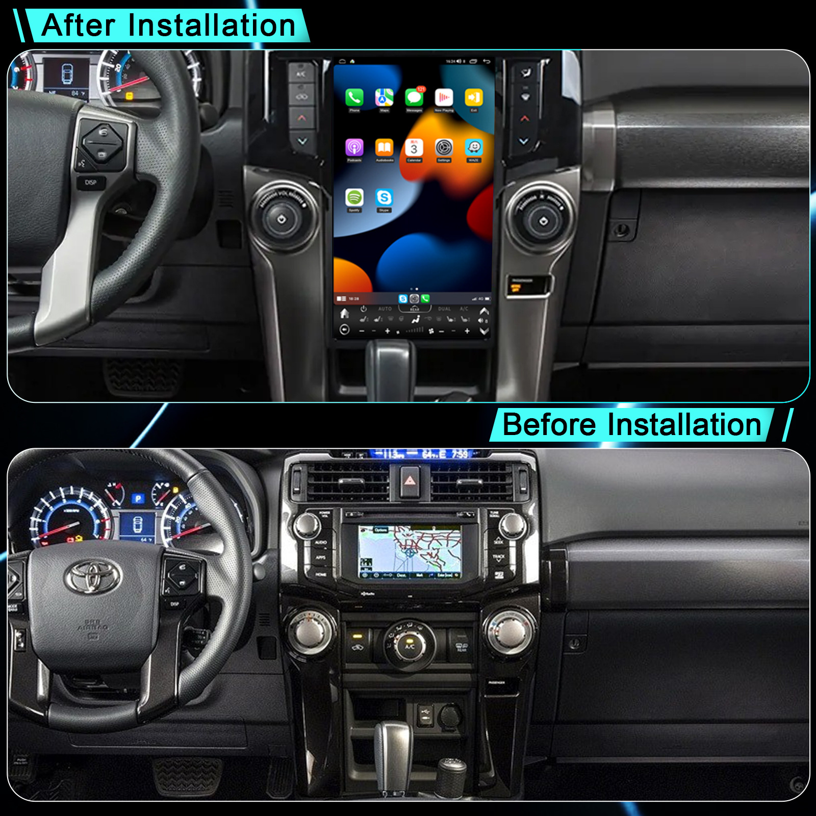 TOYOT 4Runner 2009-2024 car audio and video intelligent navigator car GPS Android navigation
