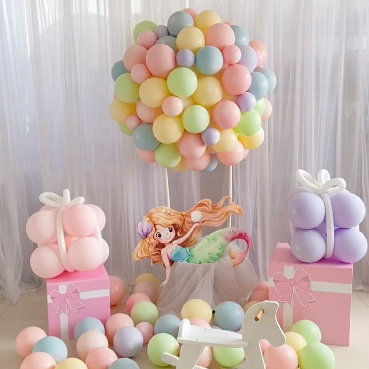 [50% de descuento por tiempo limitado] Globos de macaron redondos de 10 pulgadas