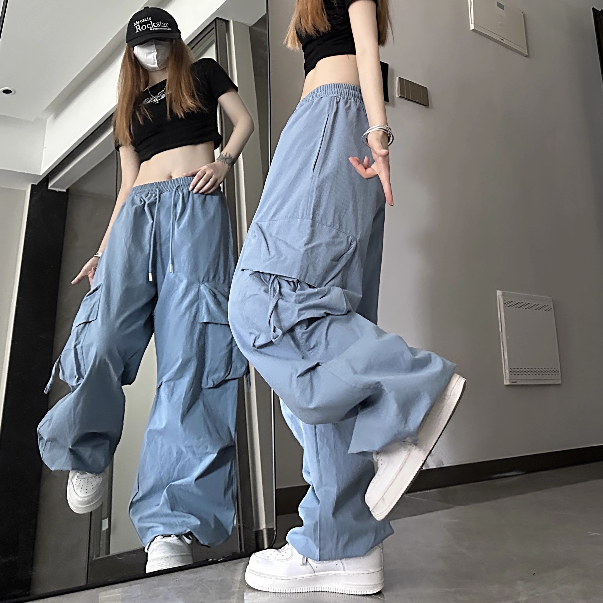 Women's Daily Casual Streetwear Solid Color Full Length Casual Pants display picture 8