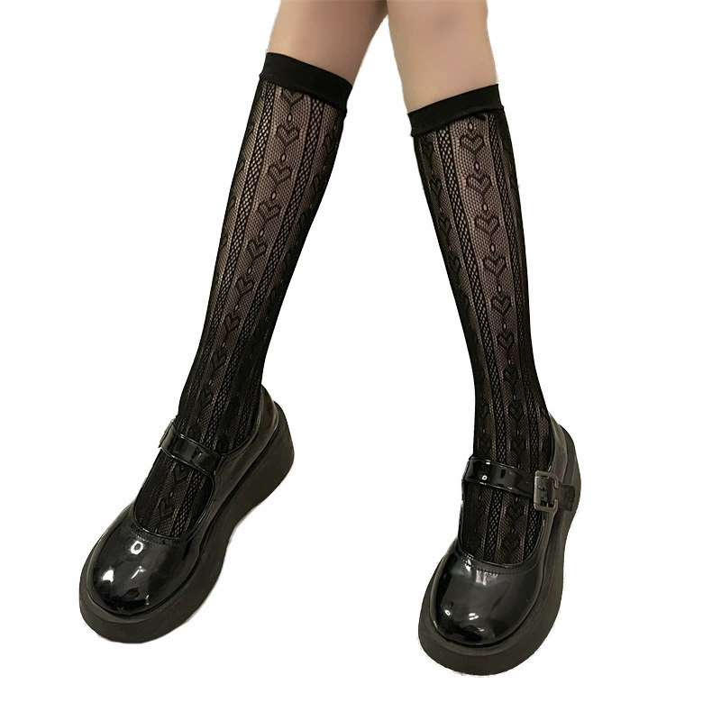 Knee socks solar-powered for elementary school students, Lolita style, internet celebrity