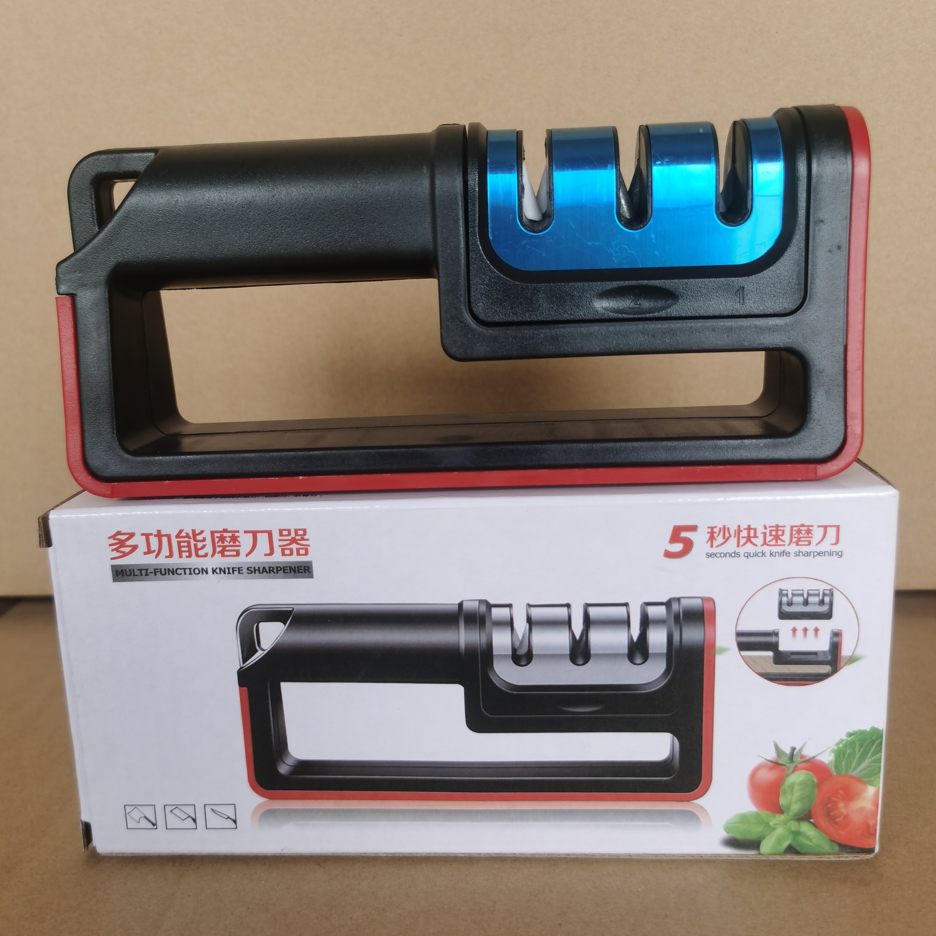 Afilador de cuchillos diamantado | Herramienta manual multifunción