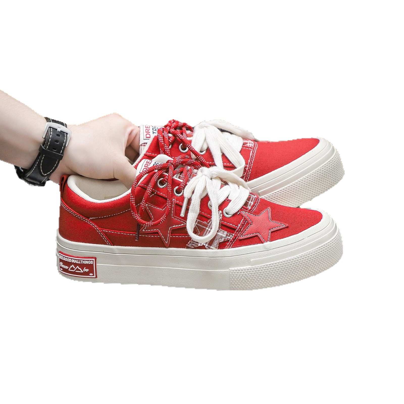 2025 nuevos zapatos de lona de flores de anajuez de fondo grueso de estrellas de verano para hombres nuevos zapatos de moda para hombres zapatos de moda zapatos de skate