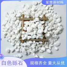 白色水洗石景观白砾石日式庭院铺路造景青石子露营装饰碎石子厂家