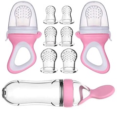 Amazon ベストセラー ライスシリアルボトル バイトフルーツと野菜フィーダー 乳首 6 セット ベビーシリコン乳首