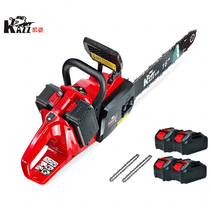 凯姿KZ450Li充电式电锯手持无线16寸电链锯户外砍树锂电伐木锯40V