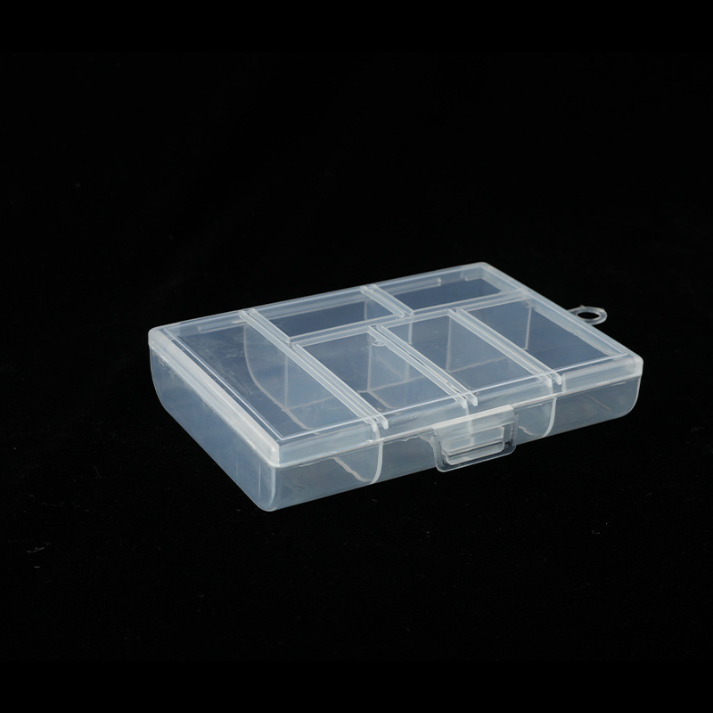 Pp transparent 6 grids (12*8.4*2.5cm)