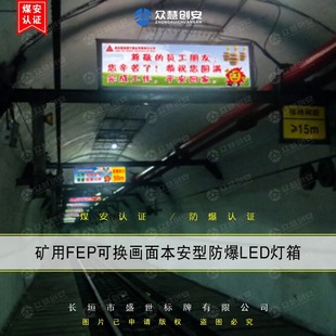Mining Ben Safety Type LED Light Box Coal Mine under Ultra-thin Explosion-proof Light Box DHS12/12l Safety Culture Promotion