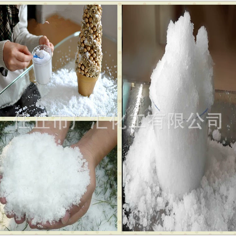 Прямые продажи с фабрики, искусственный снег, рождественские снежинки, вода превращается в снег, расширенная снежинка, порошок, волшебная снежинка, порошок, искусственный снег