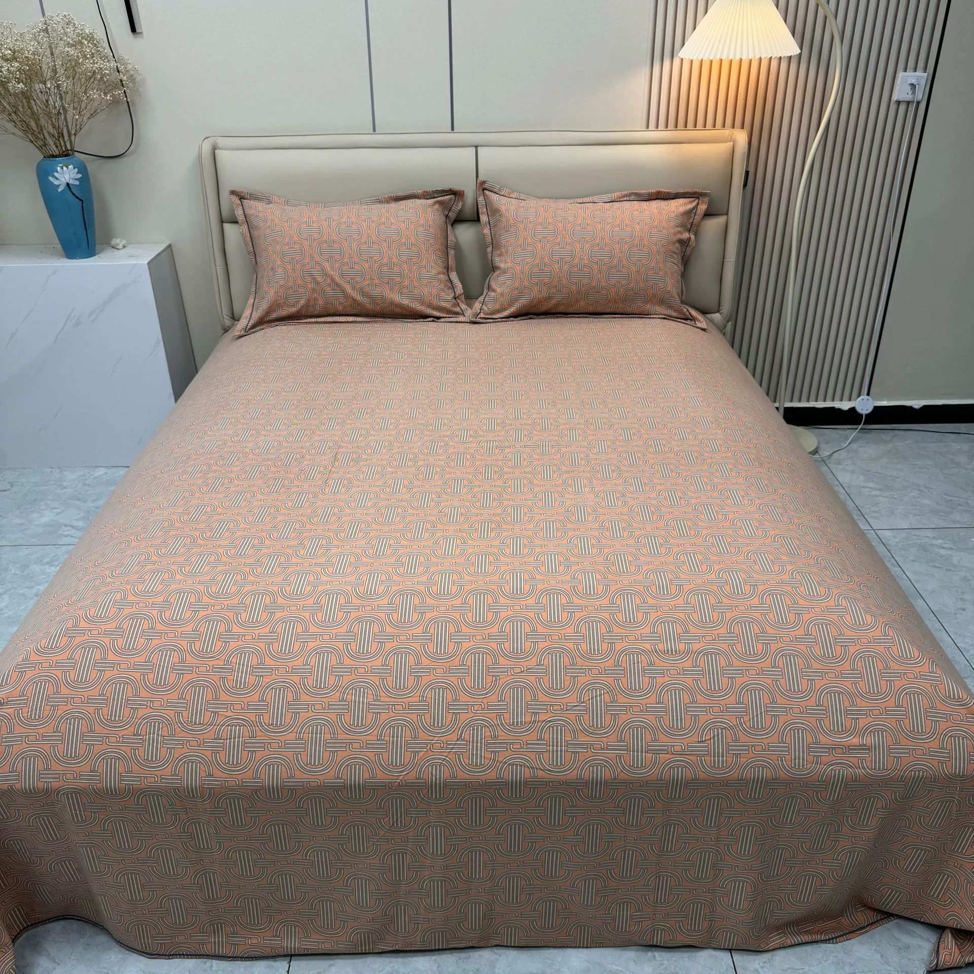 3‑piece Scandinavian bedding set, pillowcase 48×74 cm and sheet 2.5 m, simple elegant design