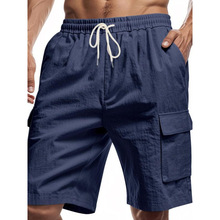 E 36487 Multi-pocket Cargo Shorts ��ڴ���װ�̿�羳����