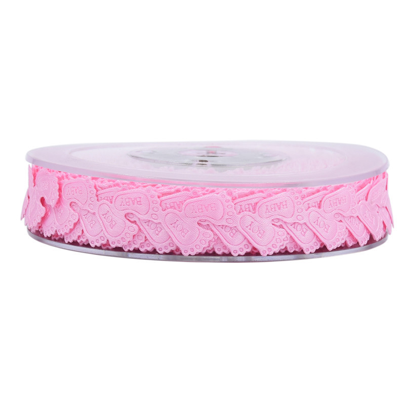 AliExpress bebé pies ultrasónicos repujado cinta cumpleaños fiesta decoración material bebé huellas cinta de encaje