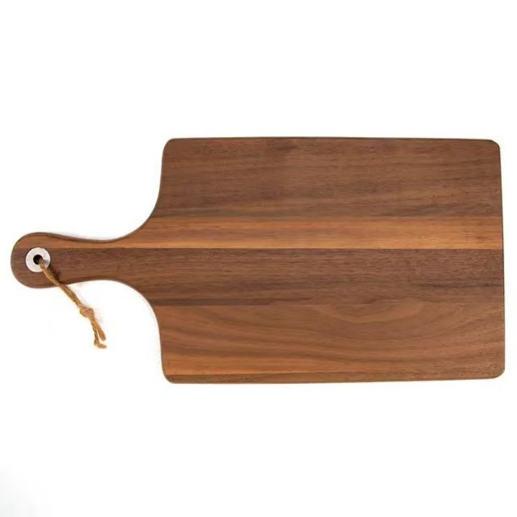 Junta de corte de madera transfronteriza de cocina de corte de verduras Junta de corte de pan de madera para bebés suplementarios con mangos bandeja de platos