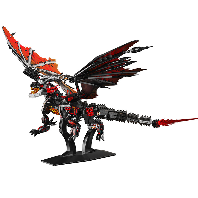 Le Yi 68257-8 Dragón de Fuego, Dragón de Hielo, Dragón Guardián Gigante, Bloques de Construcción Móviles, Juguete de Año Nuevo, Caja de Regalo, Bloques de Construcción image 6