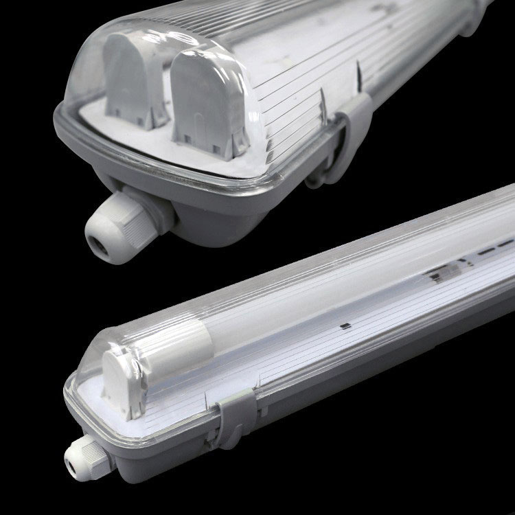 LED三防灯IP65防水防尘单双管全套长条支架灯管车间带罩t8日光灯-阿里巴巴