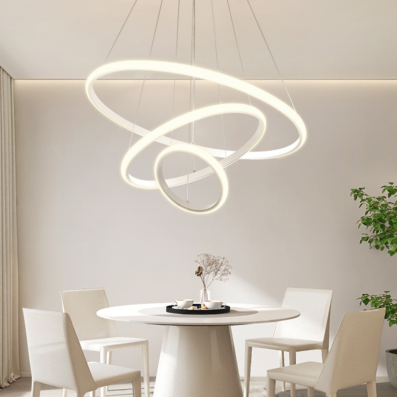 Lámpara de araña moderna minimalista para restaurante, lámpara de mesa para comedor, lámpara de araña moderna para dormitorio, nuevo modelo 2026, accesorios de iluminación Zhongshan