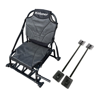 Kayak Aluminum Seat Luya Paddle Board Kayak Metal Seat Backrest Adjustable Canoe Fishing Seat