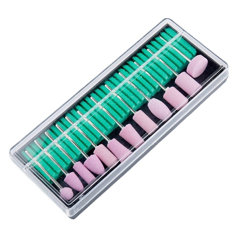 Nail Tools Quartz Grinding Head 12 Pack Grinding Wheel Grinding Head Nail Grinding Machine Applicable 2.35 Handle Grinding Head