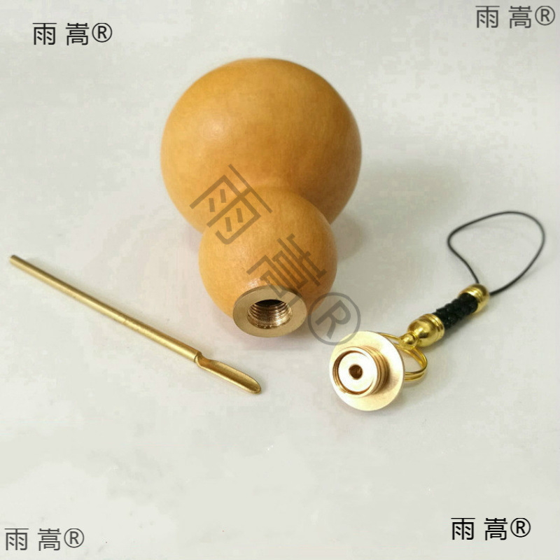 葫芦铜口镶口铜帽铜嘴镶嵌头接口配件手捻小葫芦配饰纯铜坠子头饰