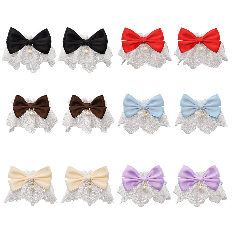 2025 nuevo collar de mascota lindo gato pequeño y medio collar de joyería perro campana corbata al por mayor