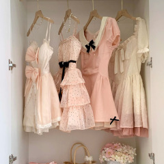 深センNanyou夏の新しいデザインのハイエンドフレンチフローラルドレスブランド婦人服スカート卸売供給