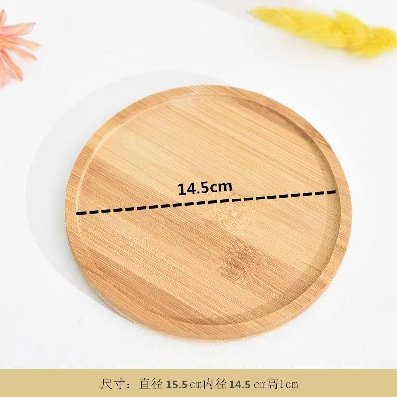 Base de maceta, bandeja de bambú, base de bambú, embrión, fondo de bambú, fondo de bambú de forma especial, posavasos, plataforma transfronteriza, fondo de té, ronda