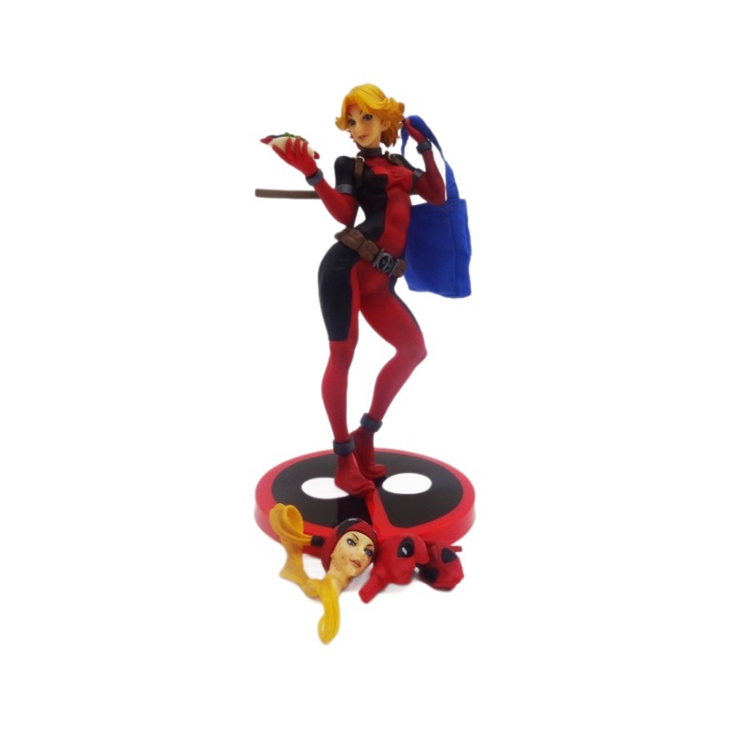 ARTFX MARVEL DWASPOOL LADY DEADPOOL X-MEN 헤드 변경 영화 박스 모델 핸드셋