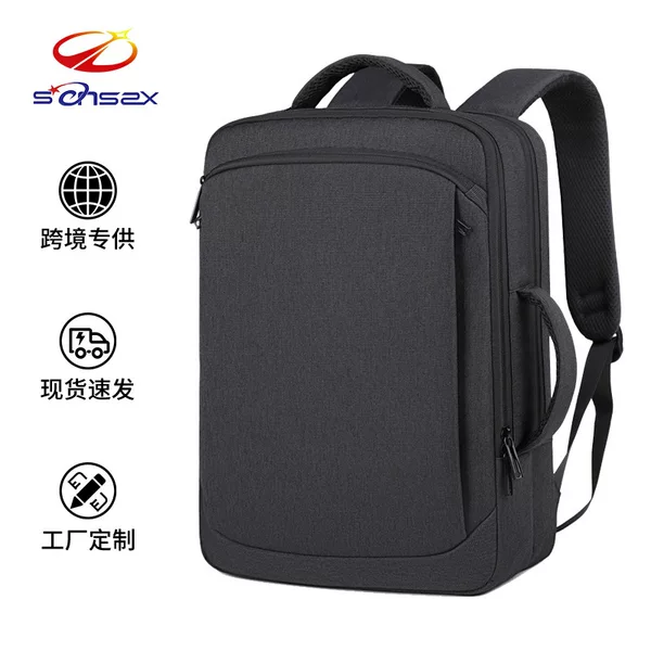 Backpack Water-repellent Dual-purpose Laptop Backpack Men's Business Commuter Travel Multifunctional Backpack Printable LOGO