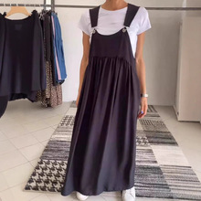 2025夏秋季热卖新品爆款欧美跨境亚马逊女士吊带棉麻长裙女连衣裙