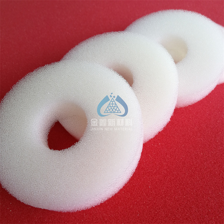 供应化妆仪器圆形海绵柱白色吸黑头海棉垫圈刮痧美容仪透气过滤绵