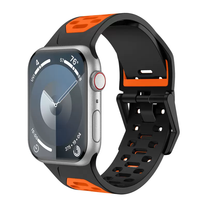 Apple, silicone two-color watch strap, 49mm