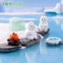 北极熊景观迷你雪地公仔