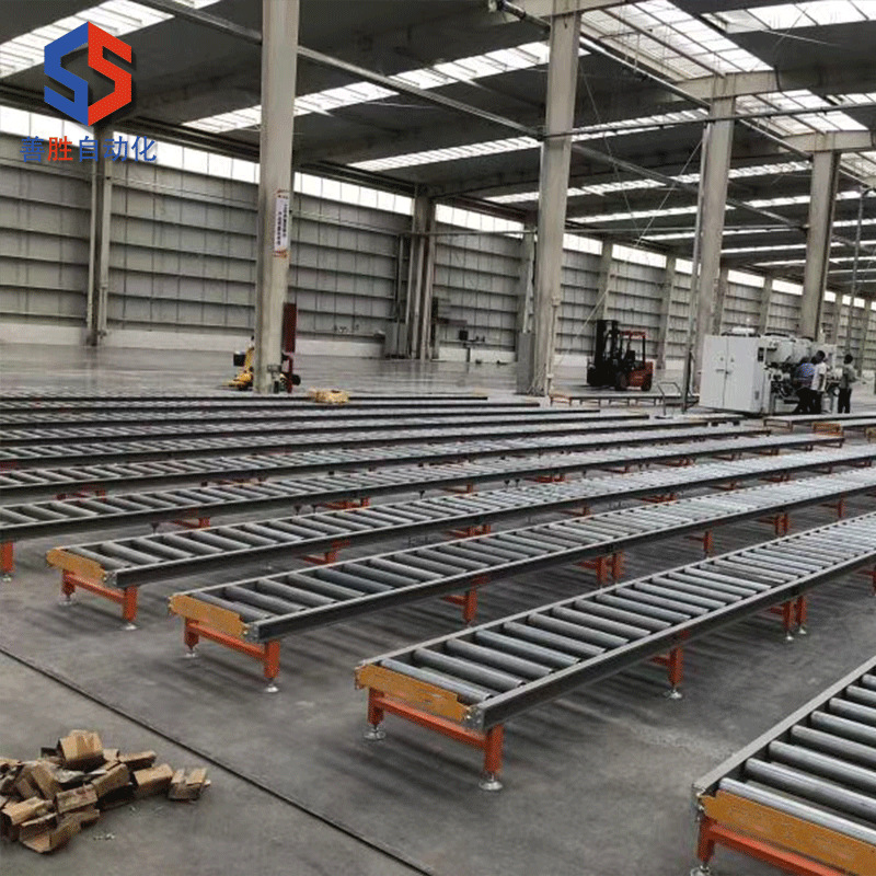 苏州厂家定制无动力手推式工装板滚筒输送线流水线动力滚筒输送机