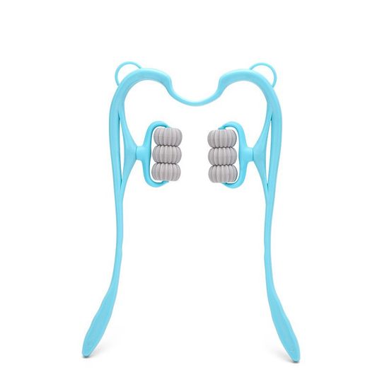 Magnetic therapy cervical vertebra massager manual neck clamping dredging artifact multifunctional home roller kneading shoulder and neck massager