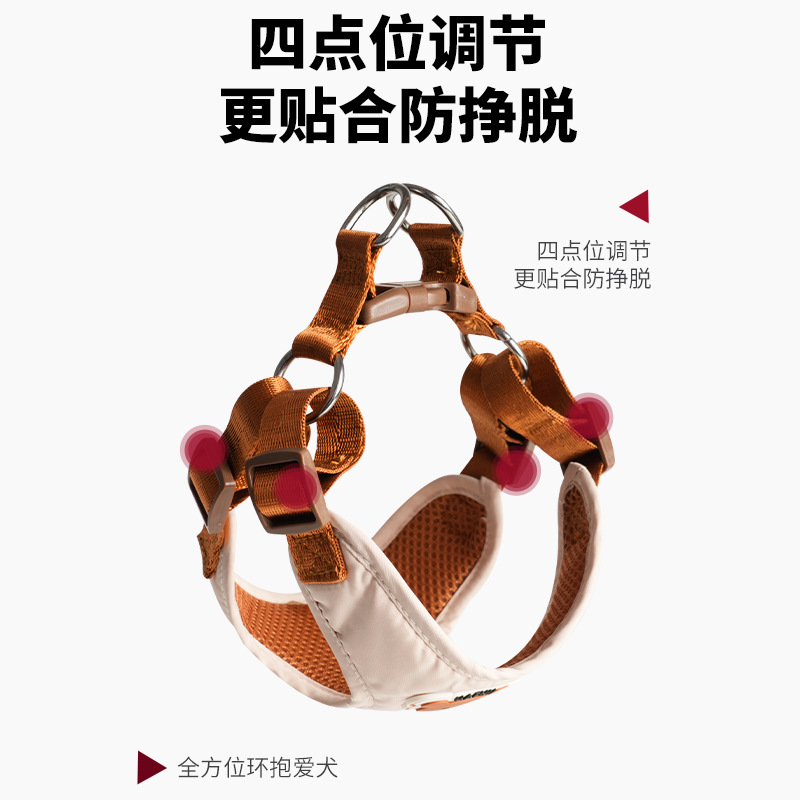 Chaleco tipo cuerda de tracción para perros pequeños Teddy Bear Chest Strap para cachorros paseando cuerda para perros collar de cadena