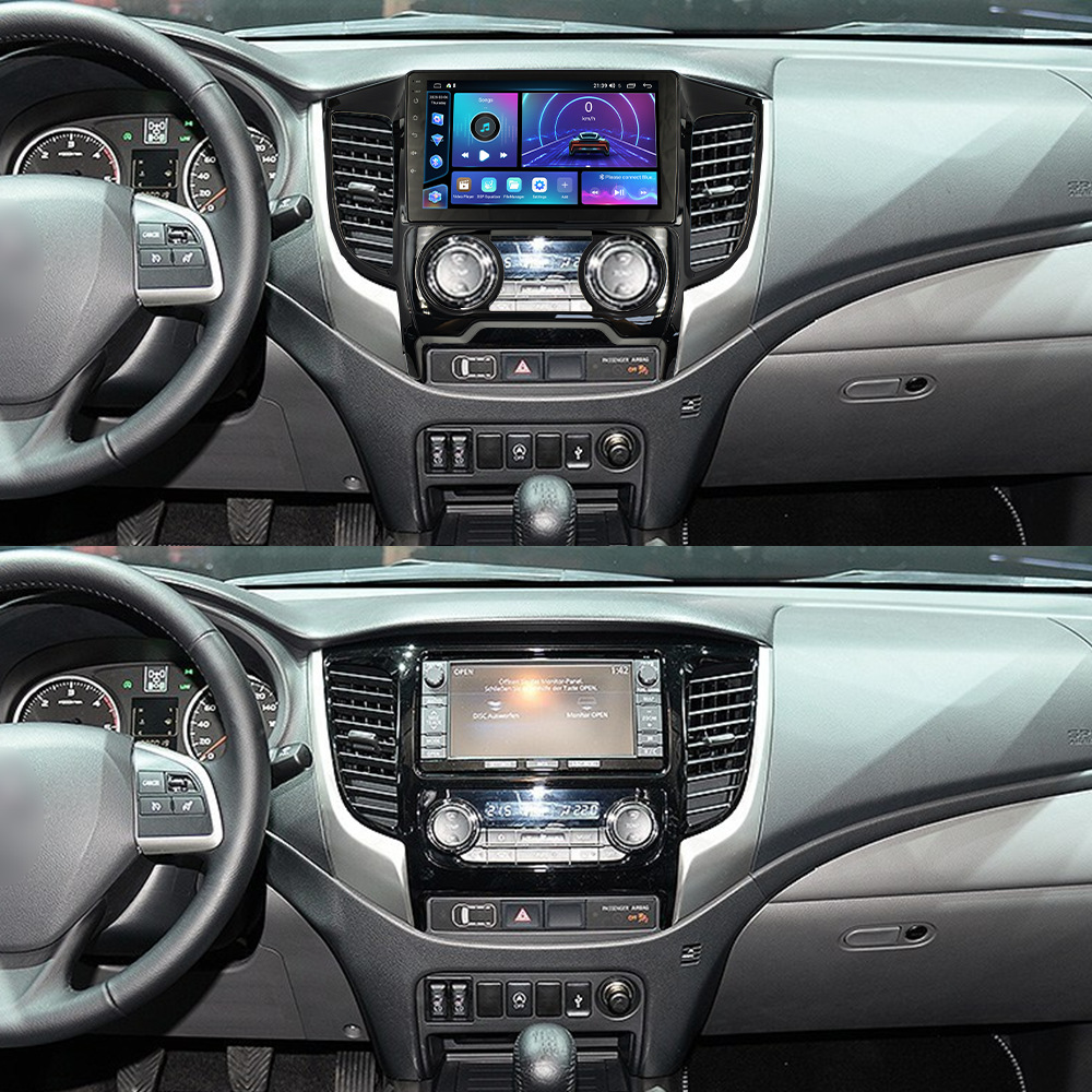 Aplicable a 15 ~ 18 tipos de navegación de automóviles de Android de Mitsubishi TRITONS Pantalla de control central de cuatro núcleos / ocho núcleos