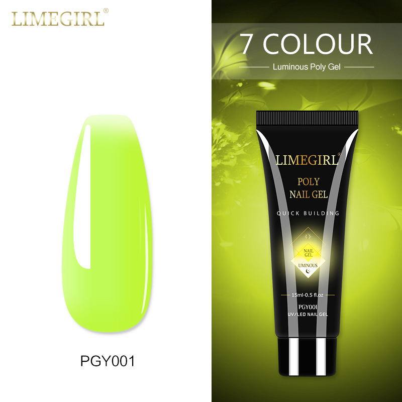 12 colores pegamento de extensión de brillo de uñas pegamento de extensión de lentejuelas de uñas pegamento de extensión rápida indolora Glitter pegamento de extensión de cristal