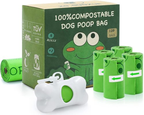 Manufacturer's custom printed scented biodegradable pet waste bags and dog poop bags