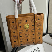 新款pu菜篮子包女士经典购物袋印花单肩斜挎包简约时尚大气女包包